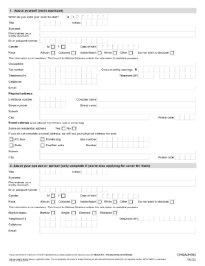 Discovery Health Medical Scheme Application Form