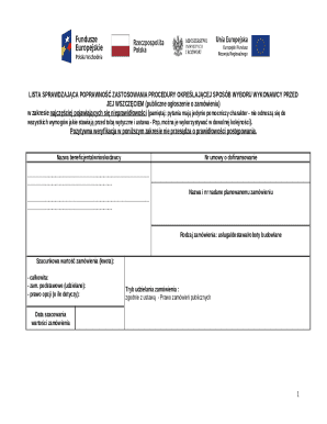 Public Procurement Compliance Checklist