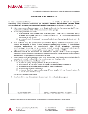 Participant Declaration Form