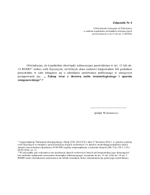 RODO Information Obligation Declaration