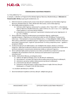 Participant Declaration Form