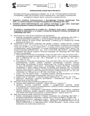 Participant Project Consent Form