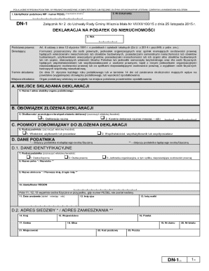 Polish Property Tax Declaration Form