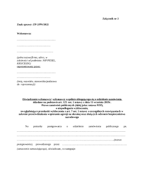 Poland Public Procurement Exclusion Declaration