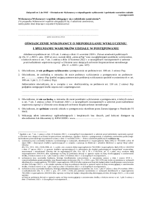 Poland Contractor Exclusion and Eligibility Declaration