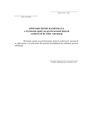 Candidate Consent Form