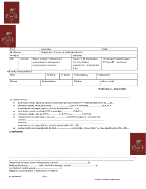 Tuition Fee Waiver Request Form