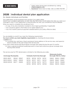 2026 Alaska Individual Dental Plan Application
