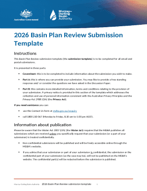 2026 Basin Plan Review Submission Template