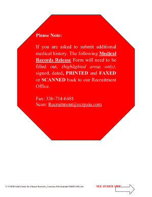 Medical Records Release Form