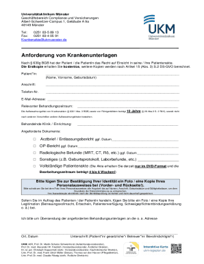 Medical Records Request Form