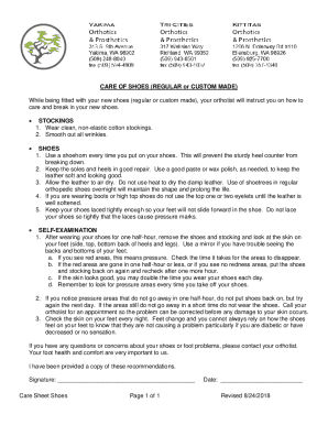 Shoe Care Instructions