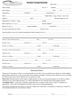 Patient Registration Form