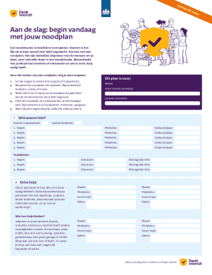 Dutch Emergency Plan Template