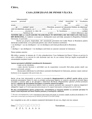 Romanian Social Security Uninsured Notification