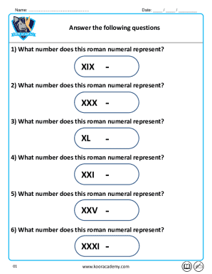 Roman Numeral Quiz
