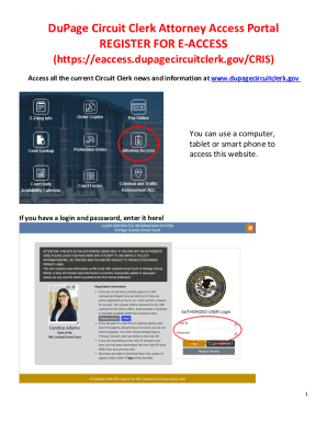 DuPage Circuit Clerk Attorney Access Registration