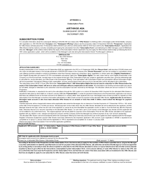 Airthings ASA Subscription Form
