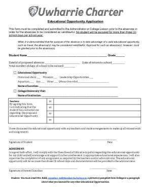 Educational Opportunity Application