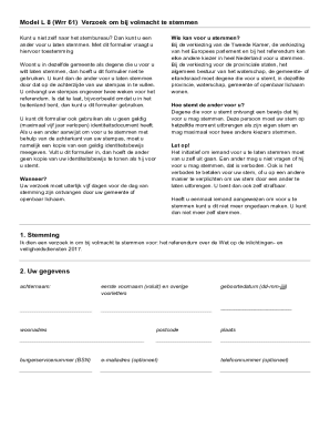 Proxy Voting Request Form