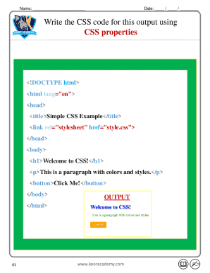CSS Code Request Form
