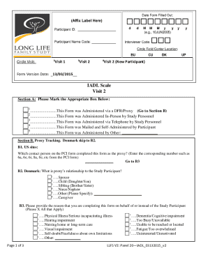 IADL Assessment Form