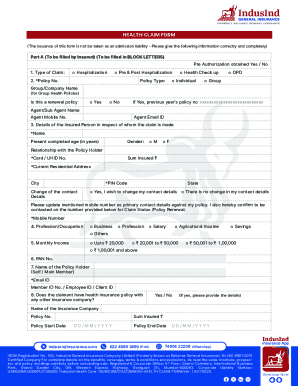 Health Claim Form