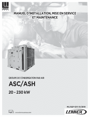 Lennox ASC/ASH Installation Manual