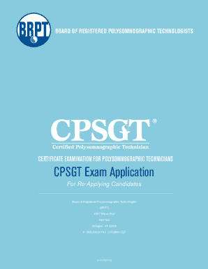 CPSGT Exam Application