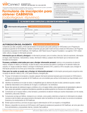 ViiVConnect Patient Assistance Program Enrollment Form