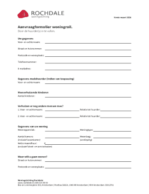 Housing Exchange Application Form