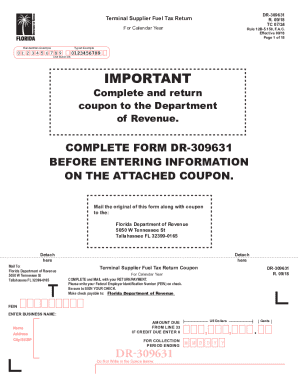 Florida Terminal Supplier Fuel Tax Return