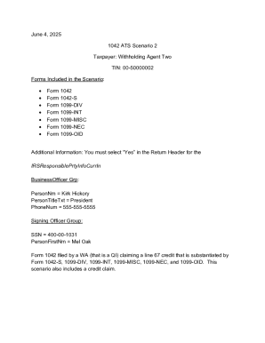 IRS Form 1042 Annual Withholding Tax Return