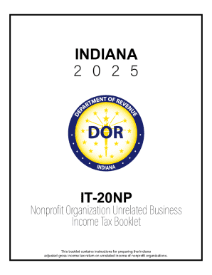 Indiana IT-20NP Nonprofit Unrelated Business Income Tax Booklet