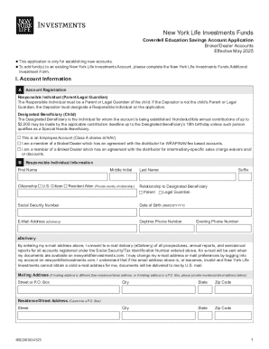 Coverdell Education Savings Account Application
