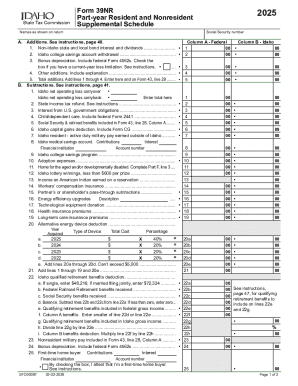 Idaho Form 39NR 2025