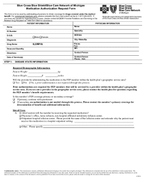 Blue Cross Blue Shield Medication Authorization Request Form