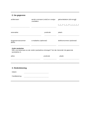 Dutch Voter ID Request Form