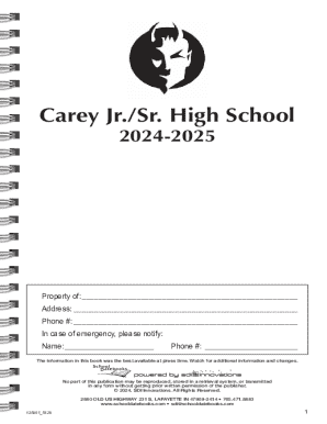 Carey Jr./Sr. High School Student Handbook 2024-2025