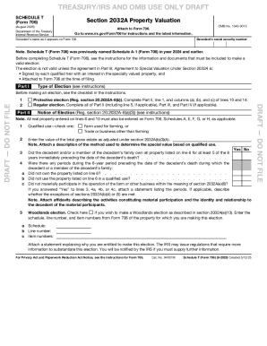 Schedule T Form 706 Property Valuation