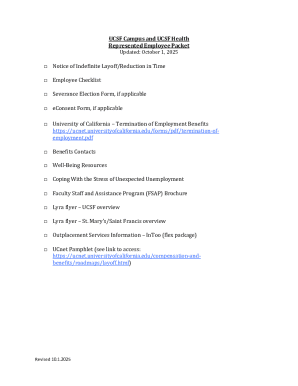 UCSF Employee Termination Checklist and Forms