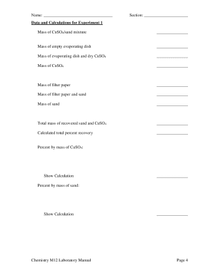 Chemistry M12 Laboratory Manual
