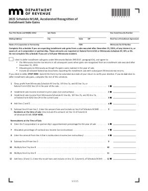 Minnesota Schedule M1AR 2025