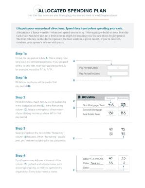 Allocated Spending Plan