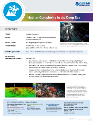Habitat Complexity in the Deep Sea Lesson Plan