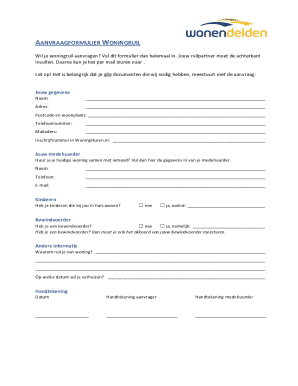 Housing Exchange Request Form
