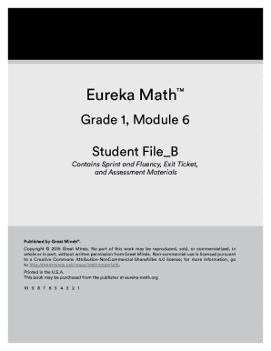 Eureka Math Grade 1 Module 6 Student File