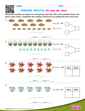 Counting Objects Worksheet