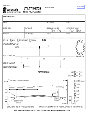 M-949A Single Pole Placement Utility Sketch