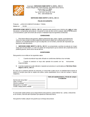 Home Depot Foldable Dining Set Warranty Policy